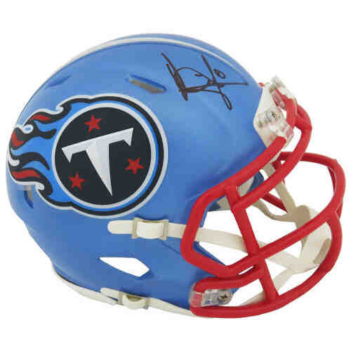 Vince Young Signed Tennessee Titans FLASH Riddell Speed Mini Helmet