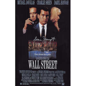 Sean Young Signed Wall Street 11x17 Movie Poster