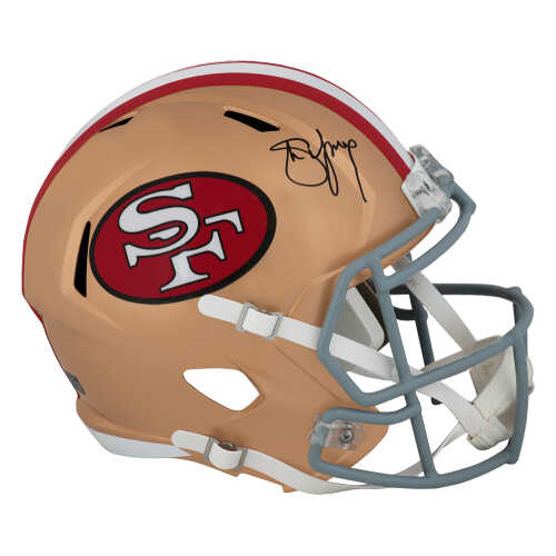 Steve Young Signed San Francisco 49ers Throwback Riddell Full Size Speed Replica Helmet