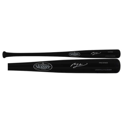 Ben Zobrist Signed Louisville Slugger Pro Stock Black Baseball Bat - Image 2