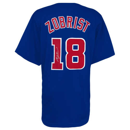 Ben Zobrist Signed Blue Custom Baseball Jersey