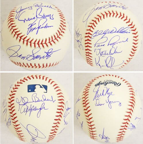 1969 Chicago Cubs Team Signed Autographed Official MLB Baseball (Santo Sweet Spot) w/12 Signatures