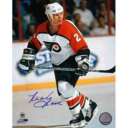 Mark Howe Signed Philadelphia Flyers Action 8x10 Photo