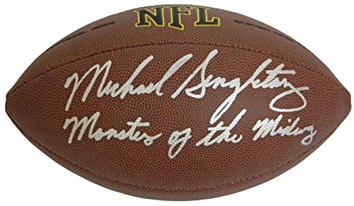 Mike Singletary Signed Wilson Super Grip Full-Size Football w/Monster of the Midway